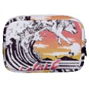 Gray Wolf Beach Waves A Wolf Animal Retro Make Up Pouch (Small) View2