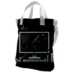 Remote Work Work From Home Online Work Canvas Messenger Bag by pakminggu