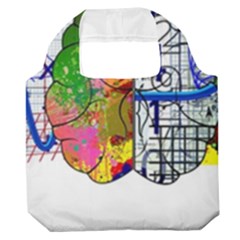 Brain Cerebrum Biology Abstract Premium Foldable Grocery Recycle Bag by pakminggu