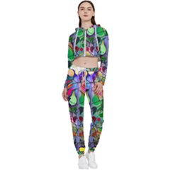 Brain Head Mind Man Silhouette Cropped Zip Up Lounge Set by pakminggu