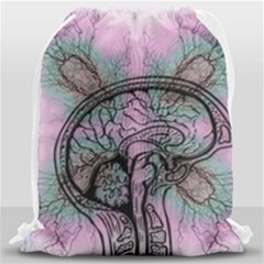 Tourette Syndrome Epilepsy Brain Drawstring Bag (large) by pakminggu