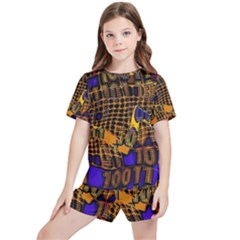 Binary Code Transformation Kids  Tee And Sports Shorts Set by pakminggu