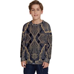 Brain Technology Data Digital Kids  Long Sleeve Jersey by pakminggu