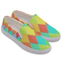 Low Poly Triangles Men s Canvas Slip Ons View3