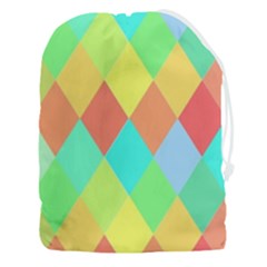 Low Poly Triangles Drawstring Pouch (3xl) by danenraven