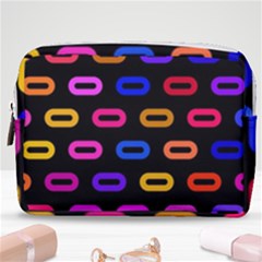 Pattern Background Structure Black Make Up Pouch (medium) by danenraven