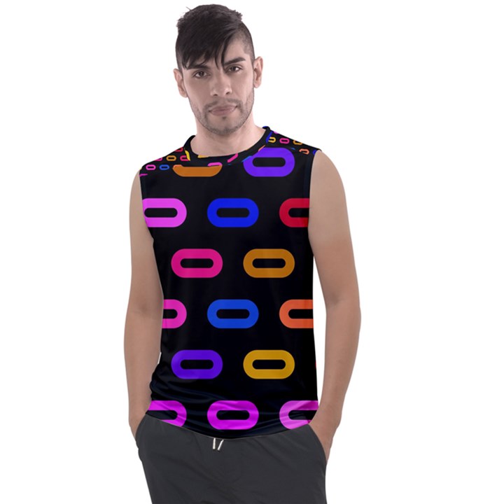 Pattern Background Structure Black Men s Regular Tank Top