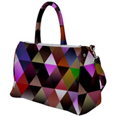 Abstract Geometric Triangles Shapes Duffel Travel Bag by danenraven