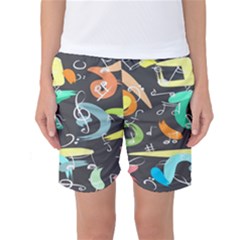 Repetition Seamless Child Sketch Women s Basketball Shorts by danenraven