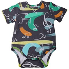 Repetition Seamless Child Sketch Baby Short Sleeve Bodysuit by danenraven