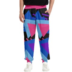 Memphis Pattern Geometric Abstract Men s Elastic Waist Pants by danenraven