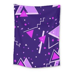 Purple Blue Geometric Pattern Medium Tapestry by danenraven