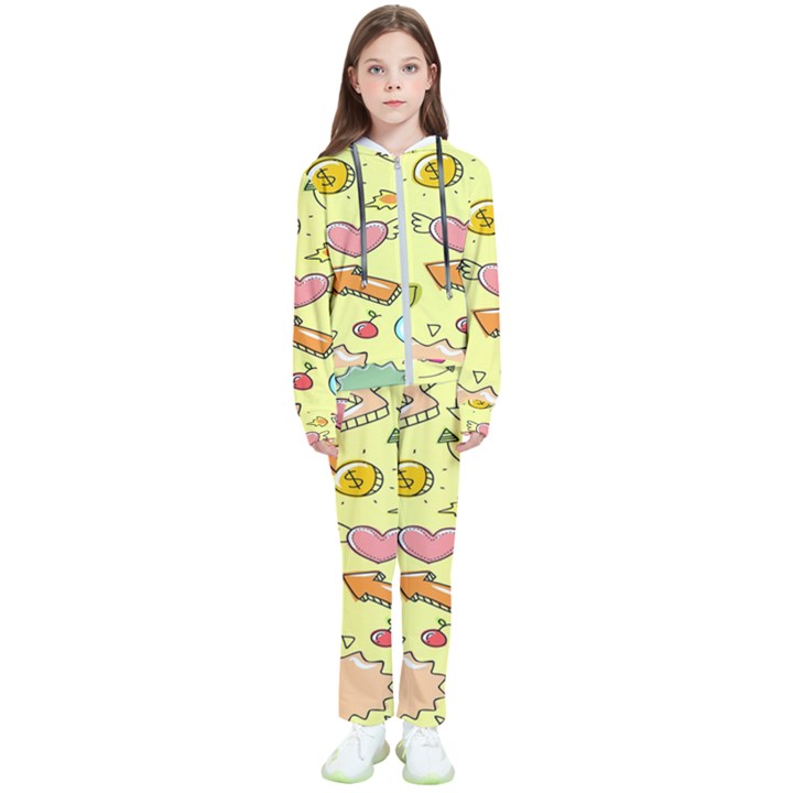 Cute Sketch Child Graphic Funny Kids  Tracksuit