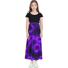 Purple Pattern Background Structure Kids  Flared Maxi Skirt by danenraven