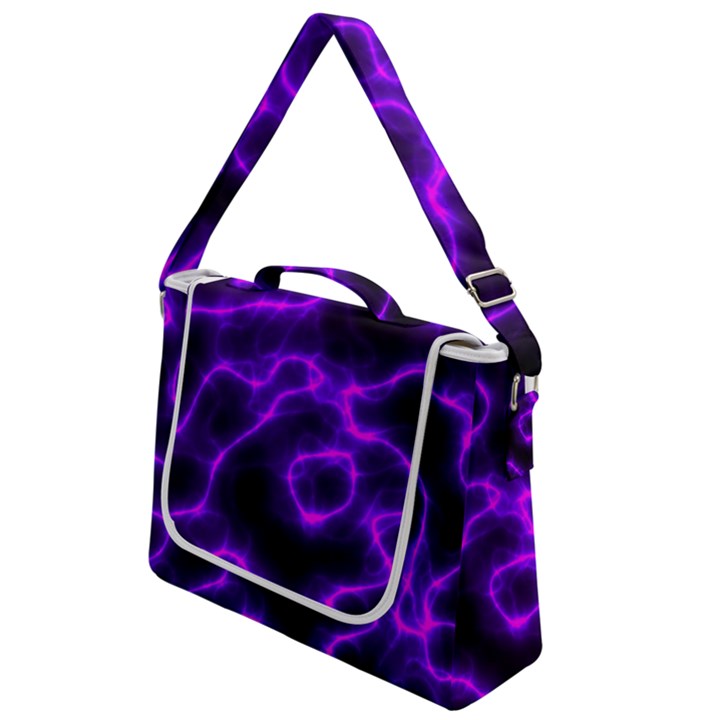 Purple Pattern Background Structure Box Up Messenger Bag