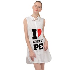 I Love Cherry Pie Sleeveless Shirt Dress by ilovewhateva