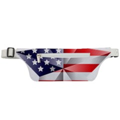 United States Of America Flag Of The United States Independence Day Active Waist Bag by danenraven