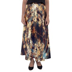 Science Fiction Background Fantasy Flared Maxi Skirt by danenraven