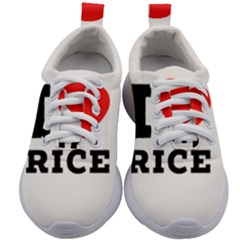 I Love Rice Kids Athletic Shoes by ilovewhateva