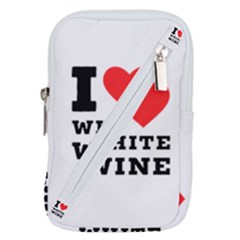 I Love White Wine Belt Pouch Bag (large) by ilovewhateva