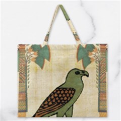 Egyptian Paper Papyrus Bird Zipper Large Tote Bag by Mog4mog4