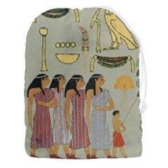 Egyptian Paper Women Child Owl Drawstring Pouch (3xl) by Mog4mog4