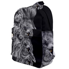 Roar Angry Male Lion Black Classic Backpack by Mog4mog4