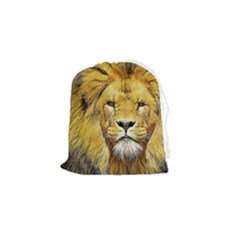 Lion Lioness Wildlife Hunter Drawstring Pouch (small) by Mog4mog4