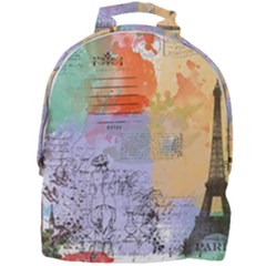 Scrapbook Paris Vintage France Mini Full Print Backpack by Mog4mog4