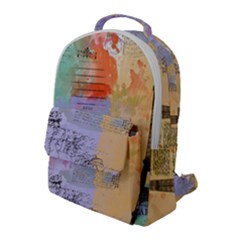 Scrapbook Paris Vintage France Flap Pocket Backpack (large) by Mog4mog4