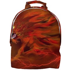 Fire Lion Flames Light Mystical Dangerous Wild Mini Full Print Backpack by Mog4mog4