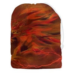 Fire Lion Flames Light Mystical Dangerous Wild Drawstring Pouch (3xl) by Mog4mog4