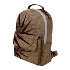 Compass Map Nautical Antique Flap Pocket Backpack (large) by Mog4mog4