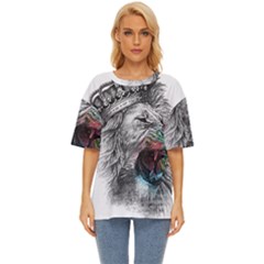 Lion King Head Oversized Basic Tee by Mog4mog4