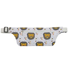 Lion Heads Pattern Design Doodle Active Waist Bag by Mog4mog4