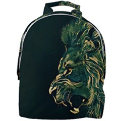 Angry Male Lion Mini Full Print Backpack by Mog4mog4