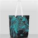 Angry Male Lion Predator Carnivore Full Print Rope Handle Tote (Small) View1