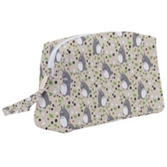 Pattern My Neighbor Totoro Wristlet Pouch Bag (large) by Mog4mog4