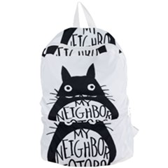 My Neighbor Totoro Black And White Foldable Lightweight Backpack by Mog4mog4