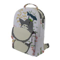 My Neighbor Totoro Cartoon Flap Pocket Backpack (large) by Mog4mog4