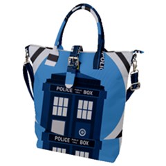 Doctor Who Tardis Buckle Top Tote Bag by Mog4mog4