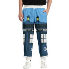 Doctor Who Tardis Men s Elastic Waist Pants by Mog4mog4