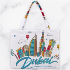 Burj Khalifa Skyline Clip Art Drawing Comic World Mini Tote Bag by Mog4mog4