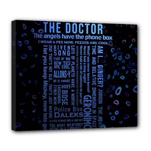 Doctor Who Tardis Deluxe Canvas 24  X 20  (stretched) by Mog4mog4