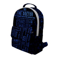 Doctor Who Tardis Flap Pocket Backpack (large) by Mog4mog4