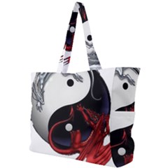 Yin And Yang Chinese Dragon Simple Shoulder Bag by Mog4mog4