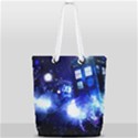 Tardis Background Space Full Print Rope Handle Tote (Small) View2