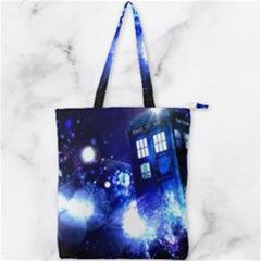 Tardis Background Space Double Zip Up Tote Bag by Mog4mog4