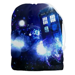 Tardis Background Space Drawstring Pouch (3xl) by Mog4mog4