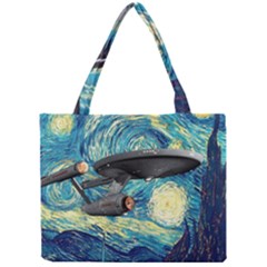 Star Starship The Starry Night Van Gogh Mini Tote Bag by Mog4mog4